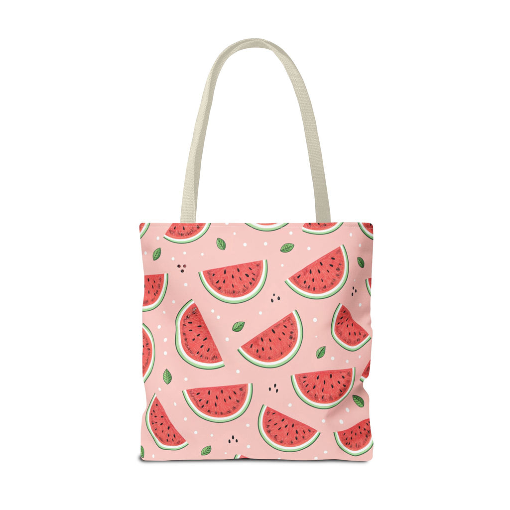 Watermelon Pattern Tote Bag | Pink Summer Fruit Print