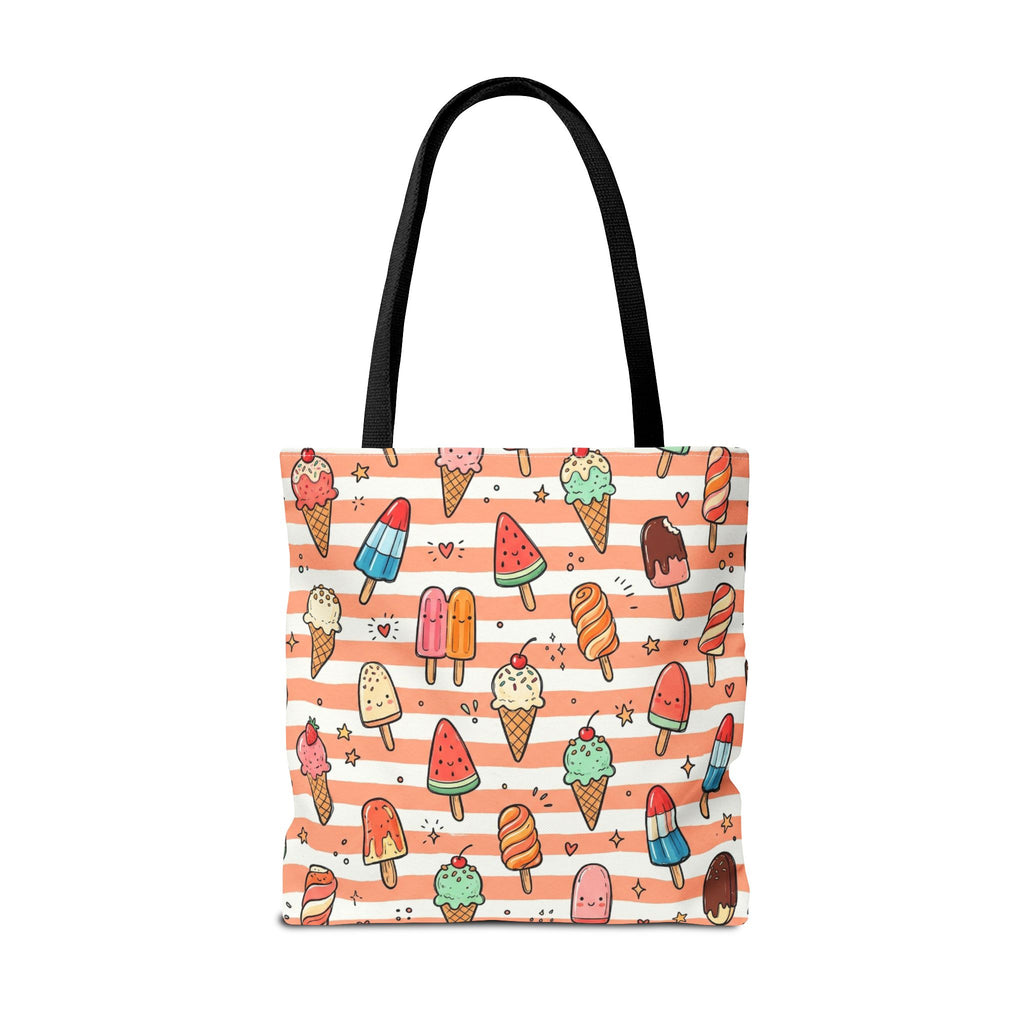 Ice Cream and Popsicles Tote Bag | Cute Summer Dessert Pattern