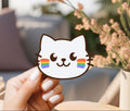 Pride Rainbow Cat Sticker Junkie Sticker