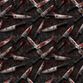 Knives Seamless Pattern PNG | Halloween | Digital Download for Sublimation & Crafts