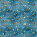 Sea Turtle Seamless Pattern PNG | Ocean Coastal Design | Digital Download for Sublimation & Crafts
