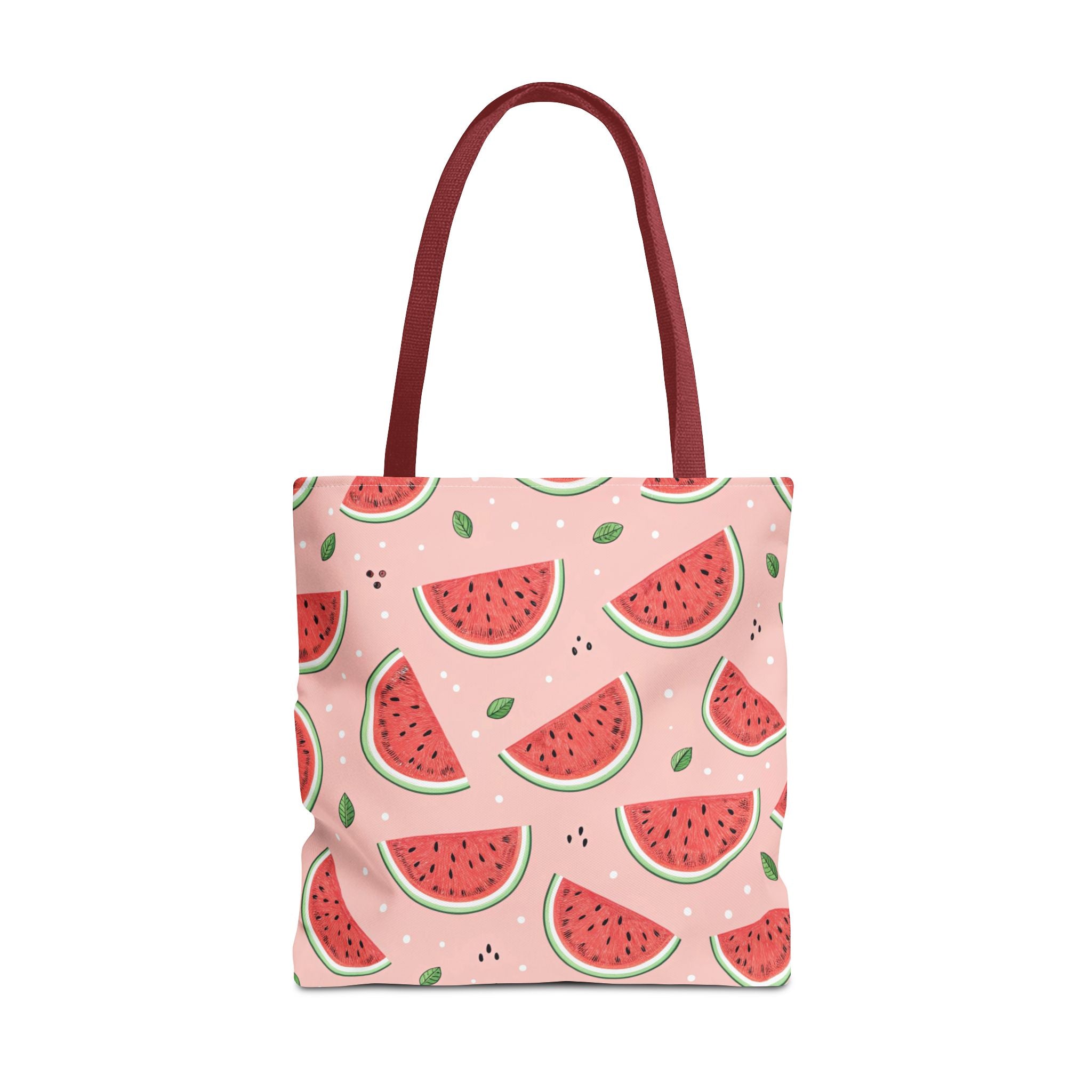 Watermelon Pattern Tote Bag | Pink Summer Fruit Print