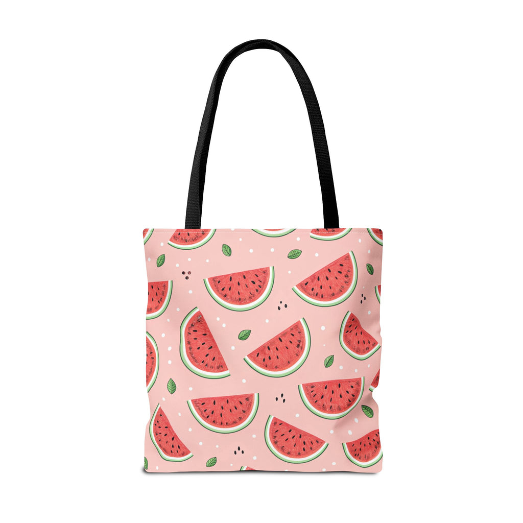 Watermelon Pattern Tote Bag | Pink Summer Fruit Print