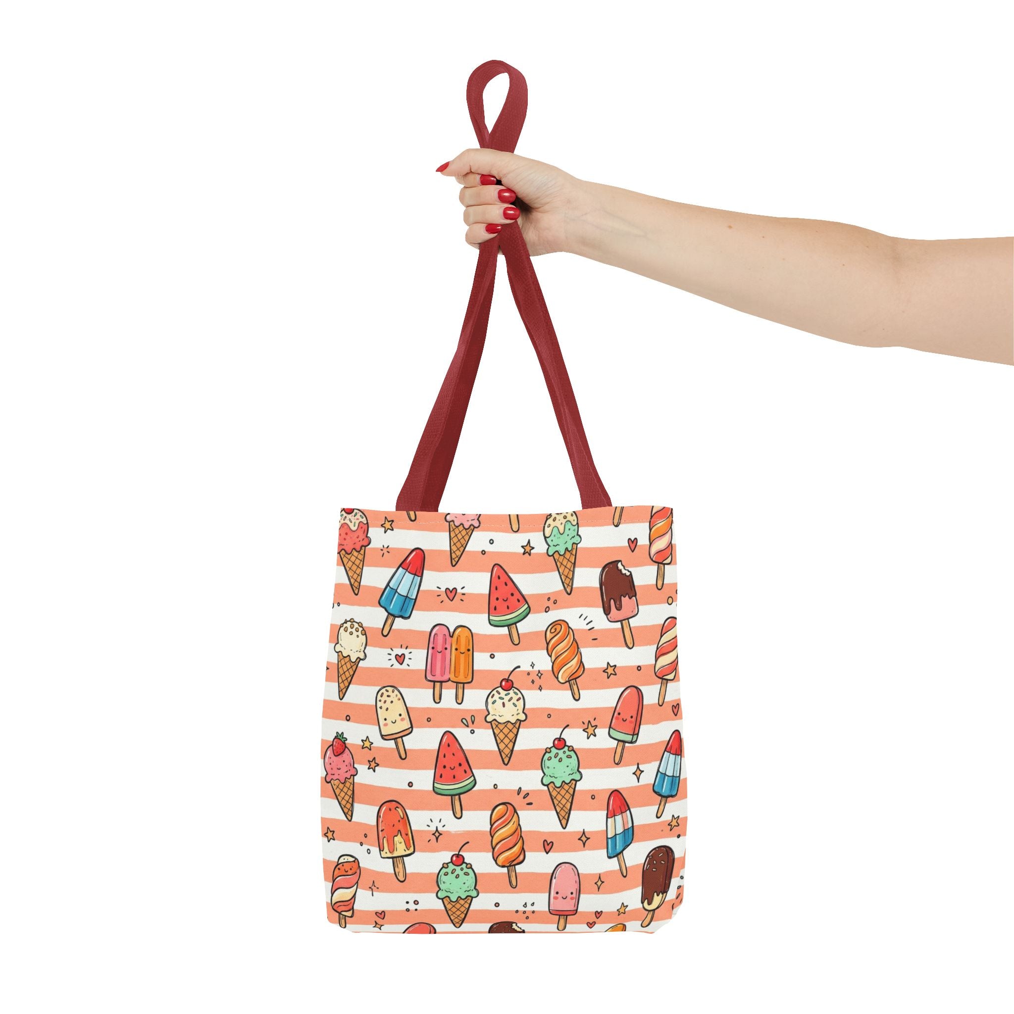 Ice Cream and Popsicles Tote Bag | Cute Summer Dessert Pattern