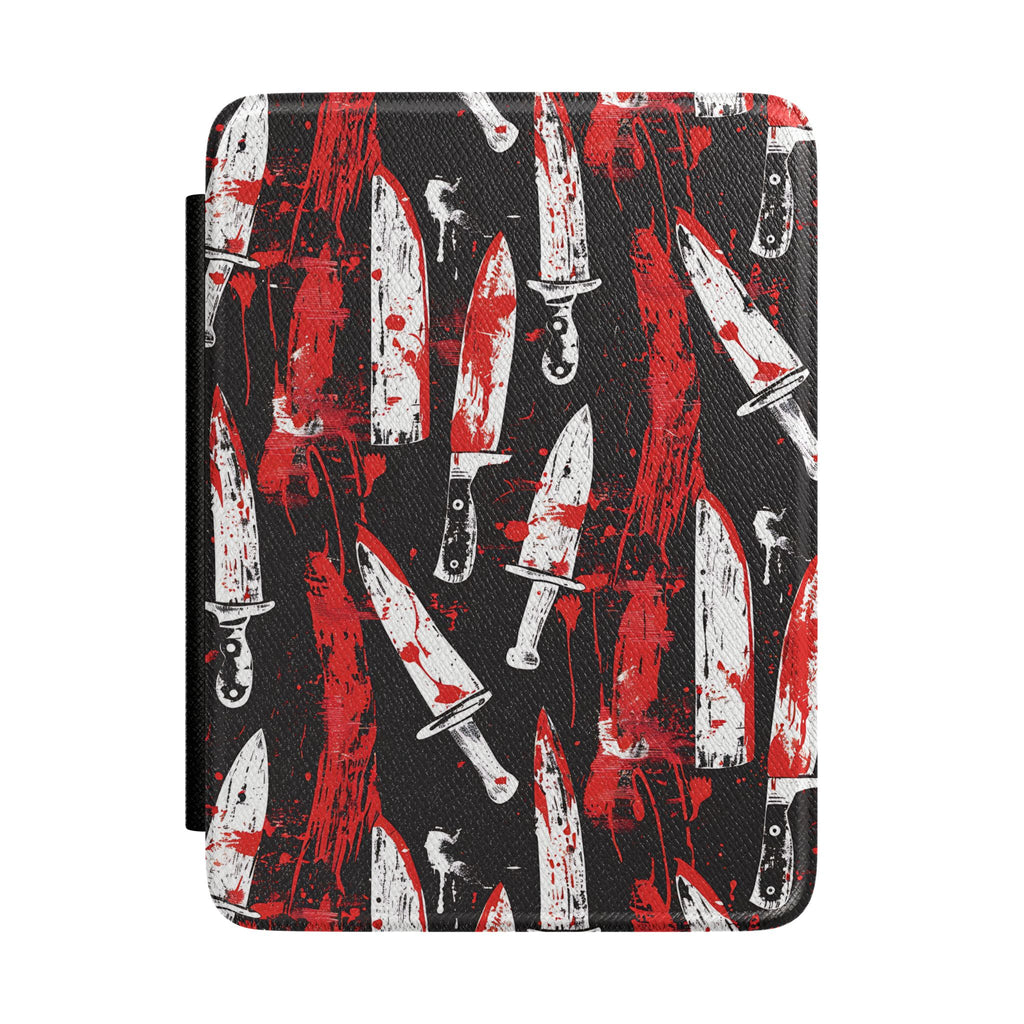 Bloody Knife Pattern Kindle Case | Horror Book Reader Cover
