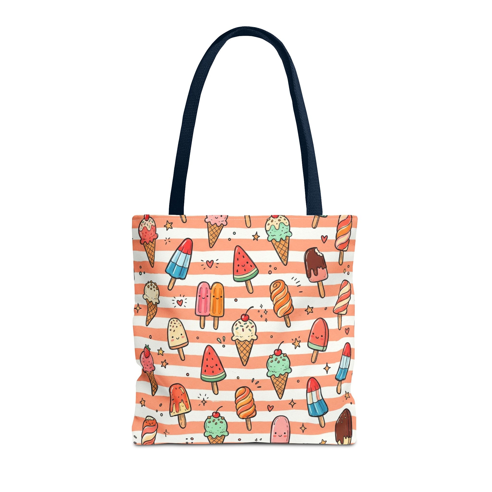 Ice Cream and Popsicles Tote Bag | Cute Summer Dessert Pattern