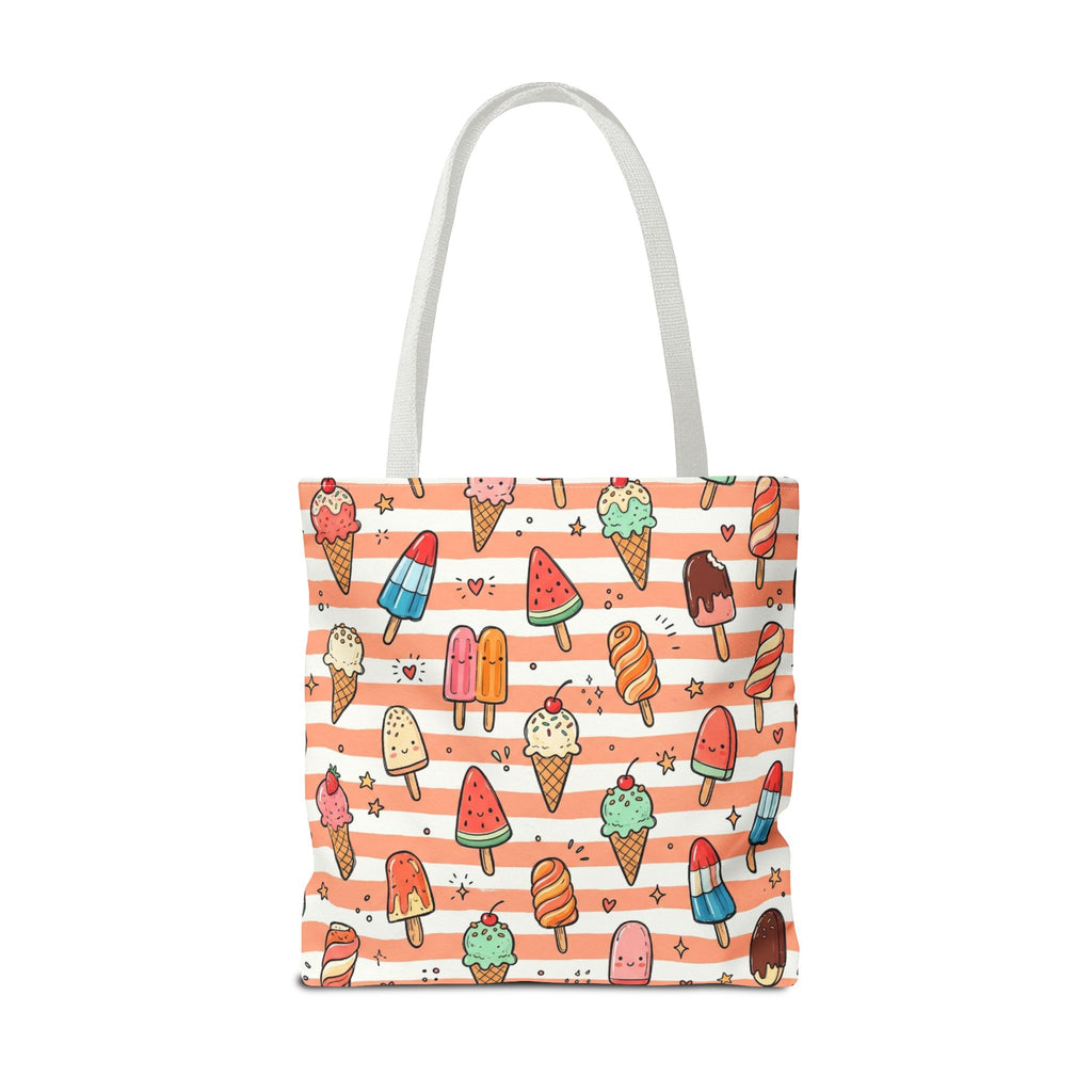 Ice Cream and Popsicles Tote Bag | Cute Summer Dessert Pattern