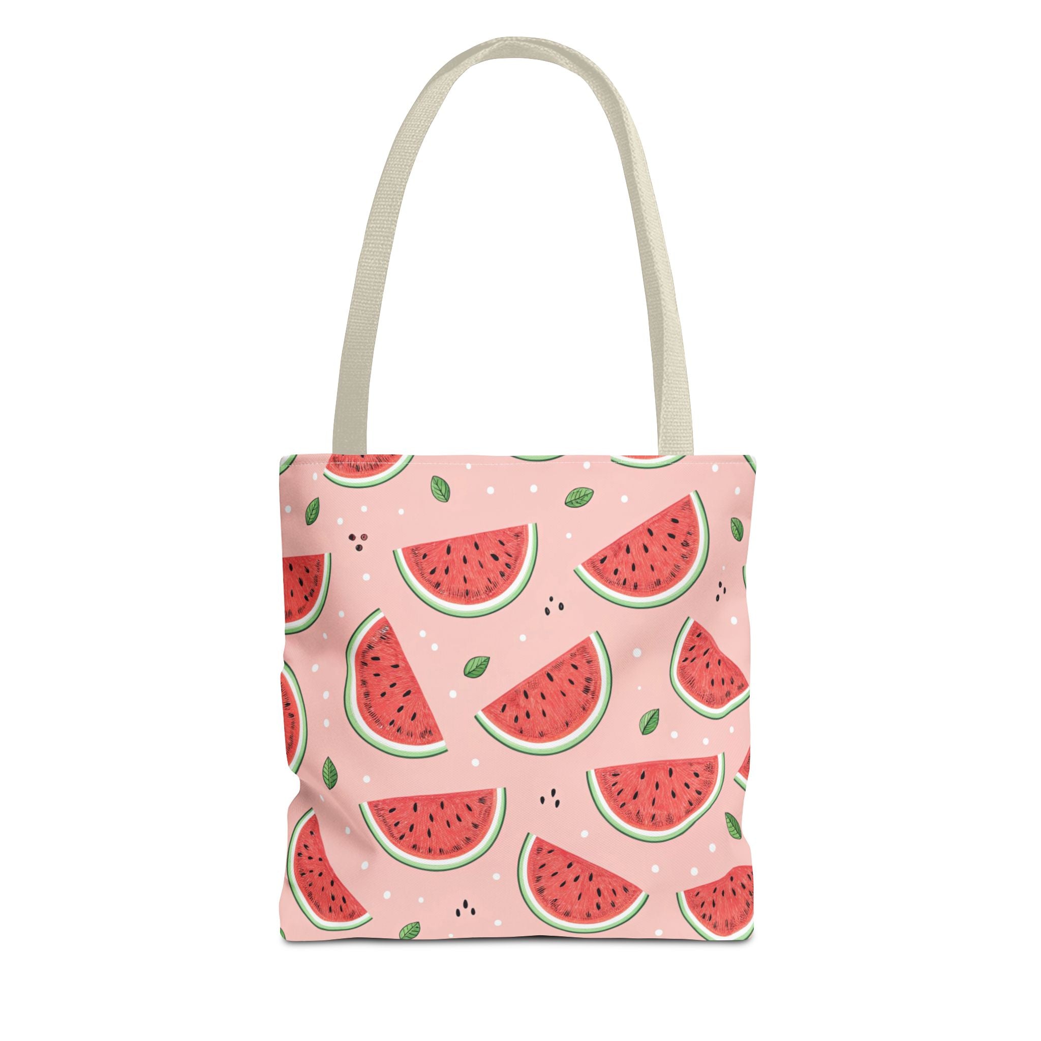 Watermelon Pattern Tote Bag | Pink Summer Fruit Print