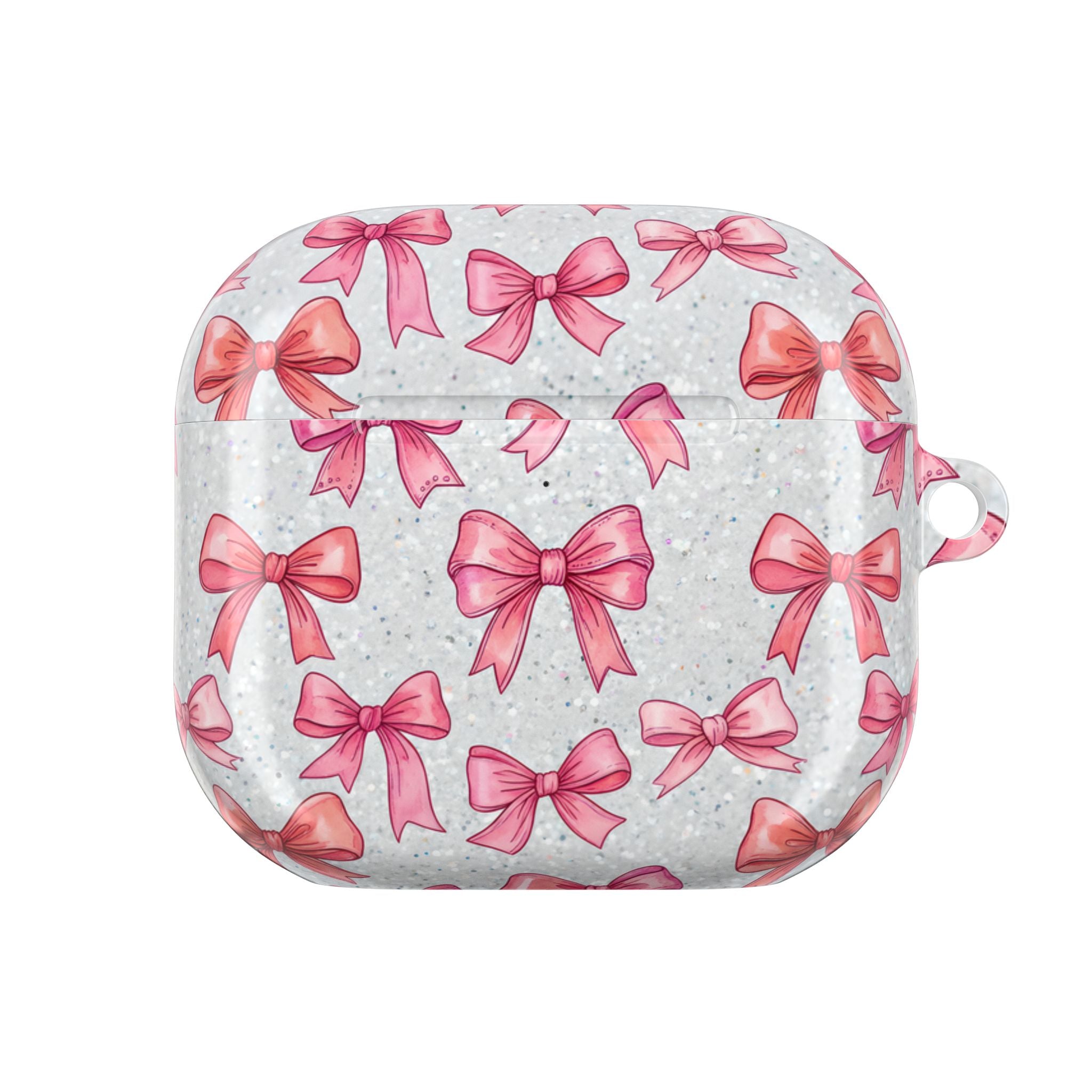 Pink Bow Pattern AirPod Case | Ribbon Cute Accessory