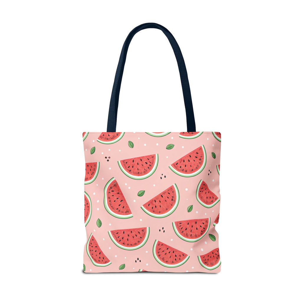 Watermelon Pattern Tote Bag | Pink Summer Fruit Print