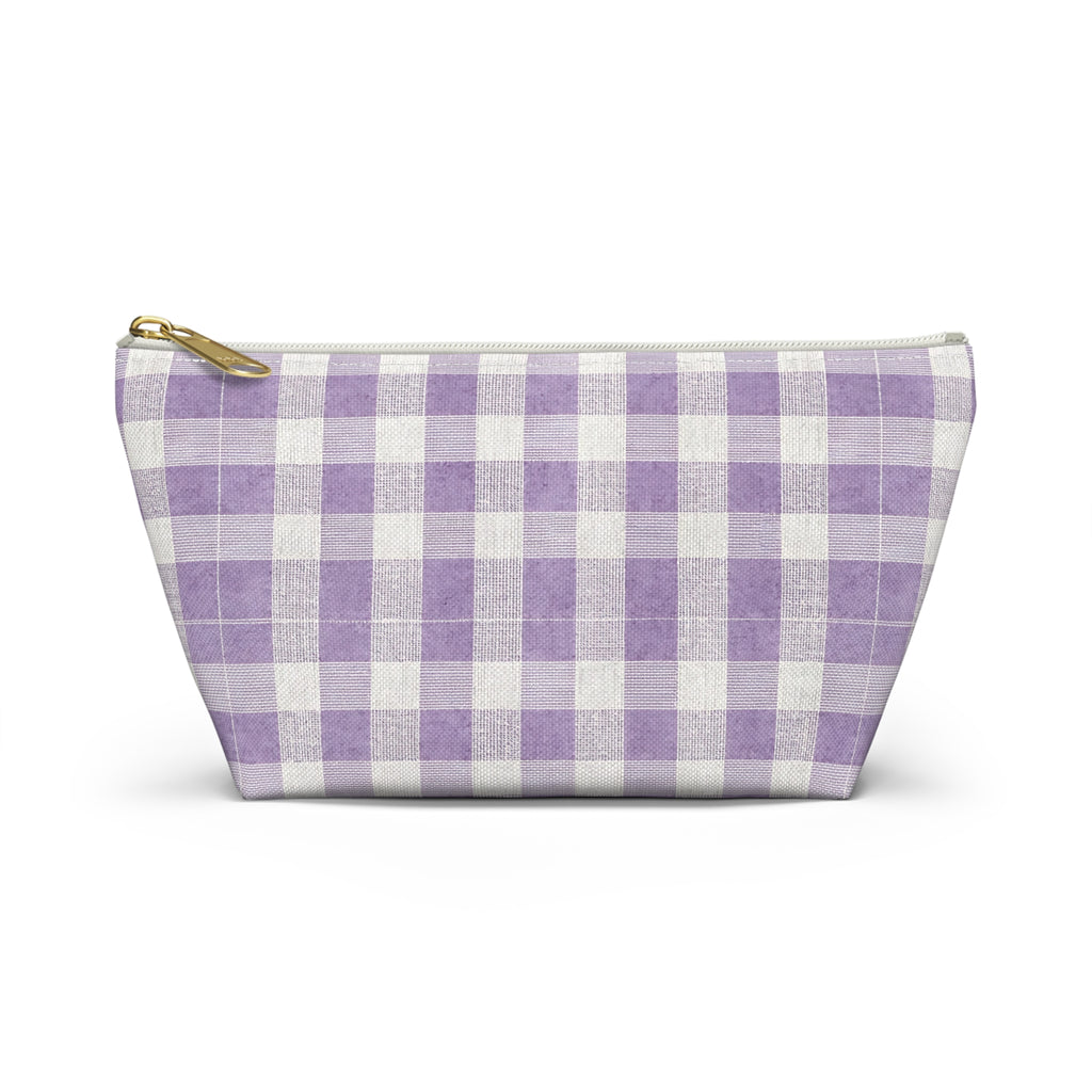 Lavender Buffalo Check Accessory Pouch