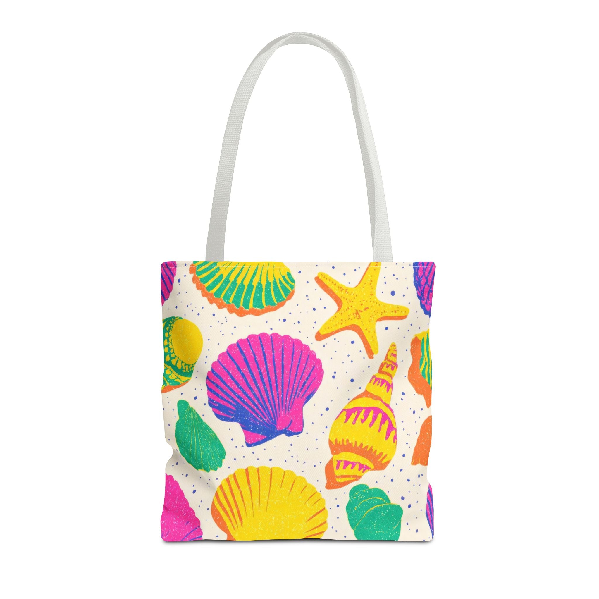 Colorful Seashell Pattern Tote | Beach Shells Summer Print
