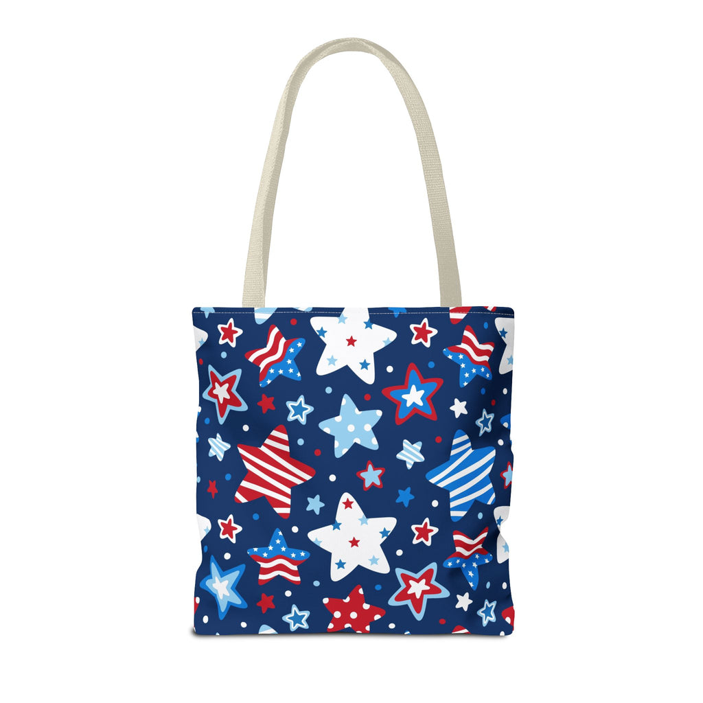 Patriotic Stars pattern Tote Bag | Red White Blue Fourth of July