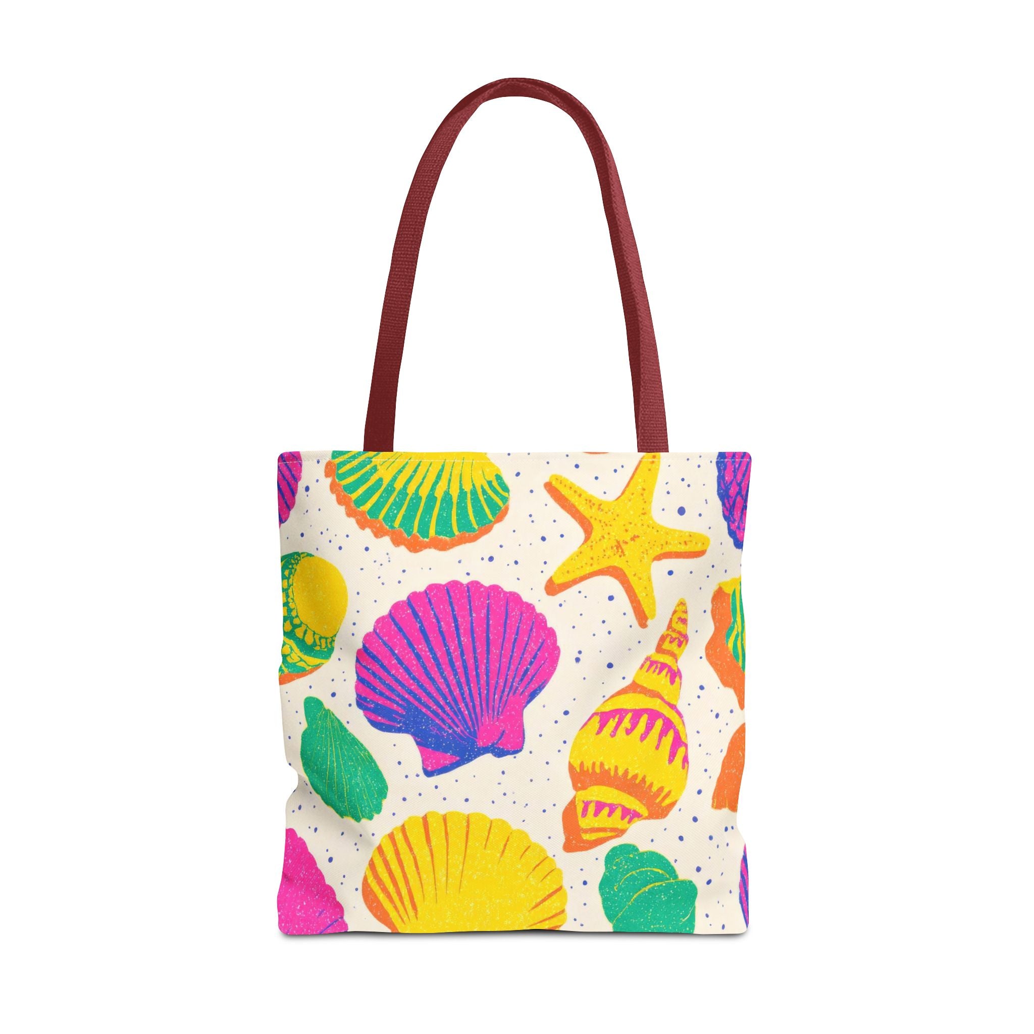 Colorful Seashell Pattern Tote | Beach Shells Summer Print