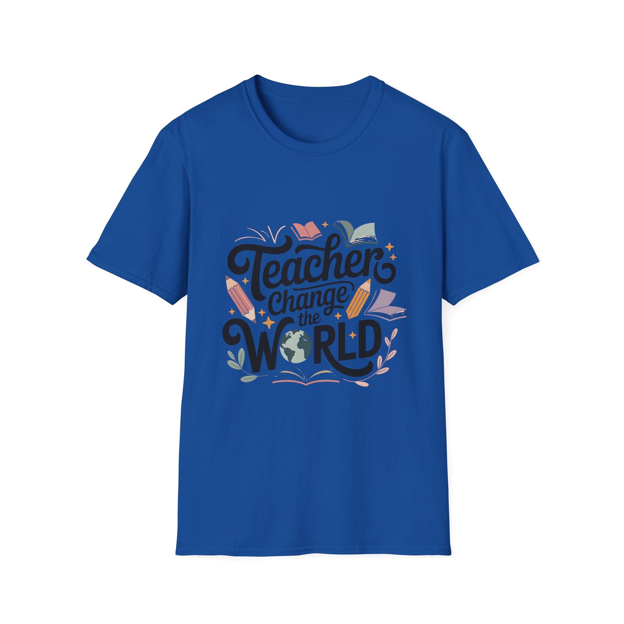 Teacher Change the World T-Shirt | School Teacher Typography Tee