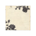 Vintage Black Rose Lined Post-it® Notes | Floral Stationery, Lined Memo Pads