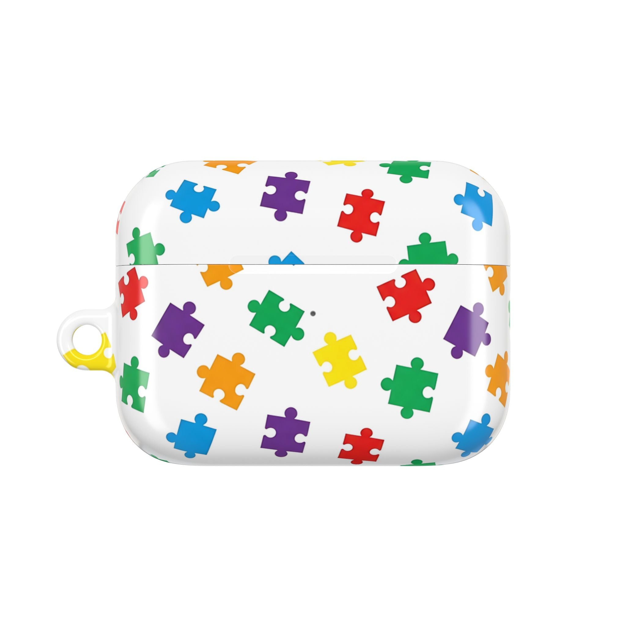 Colorful Puzzle Pieces AirPod Case | Rainbow Puzzle Pattern