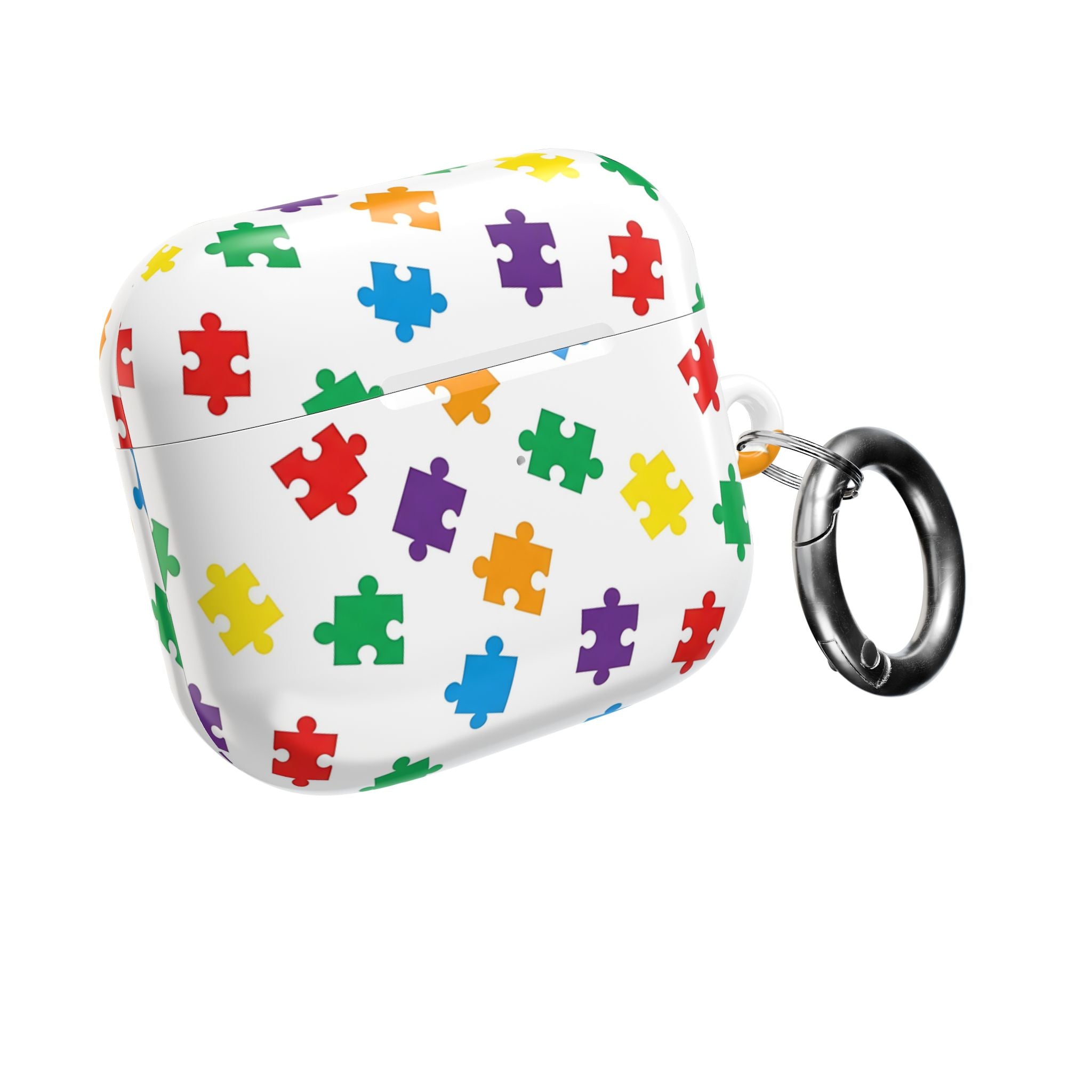 Colorful Puzzle Pieces AirPod Case | Rainbow Puzzle Pattern