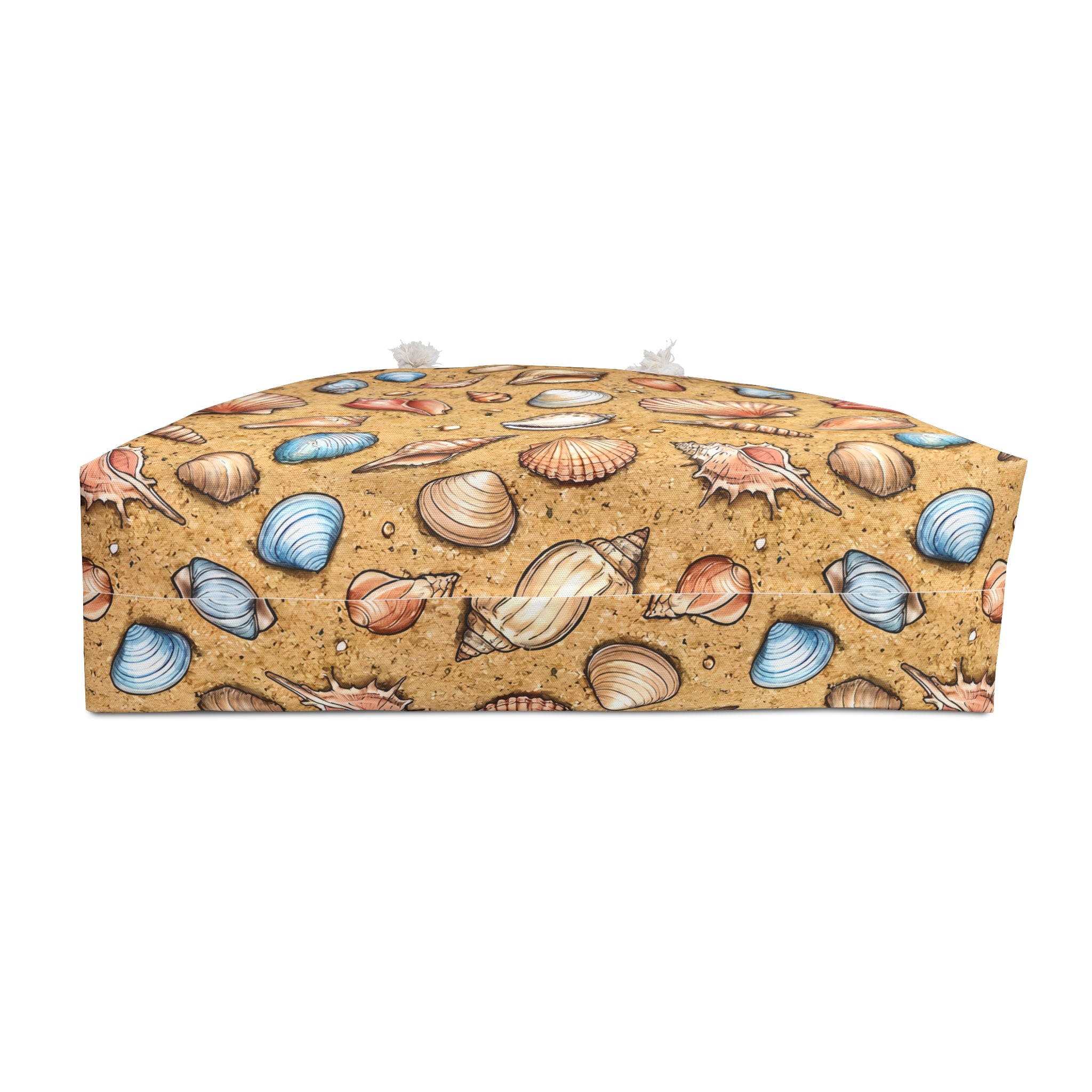 Seashell Pattern Weekender Bag | Beach Tote, Sand Shell Print