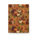 Autumn Harvest Hardcover Journal  Pumpkin & Sunflower Fall Notebook