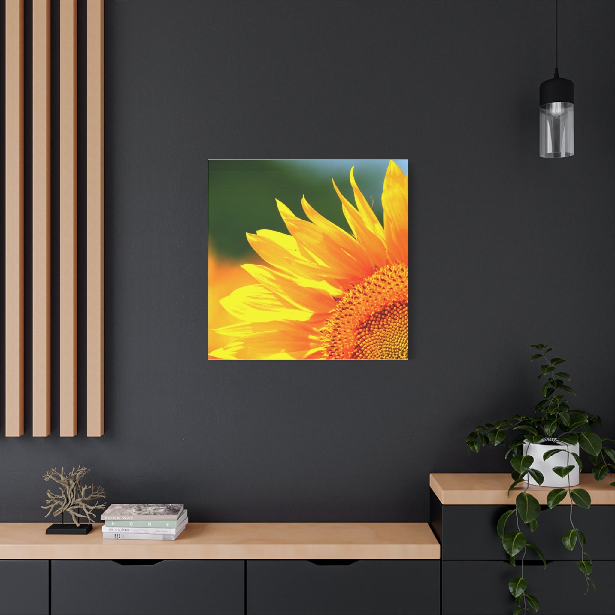 Sunflower Close-Up Matte Canvas
