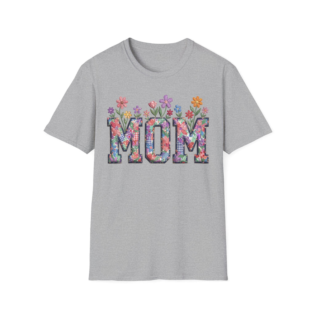 Floral MOM Tee | Mother's Day Flower Letters T-Shirt