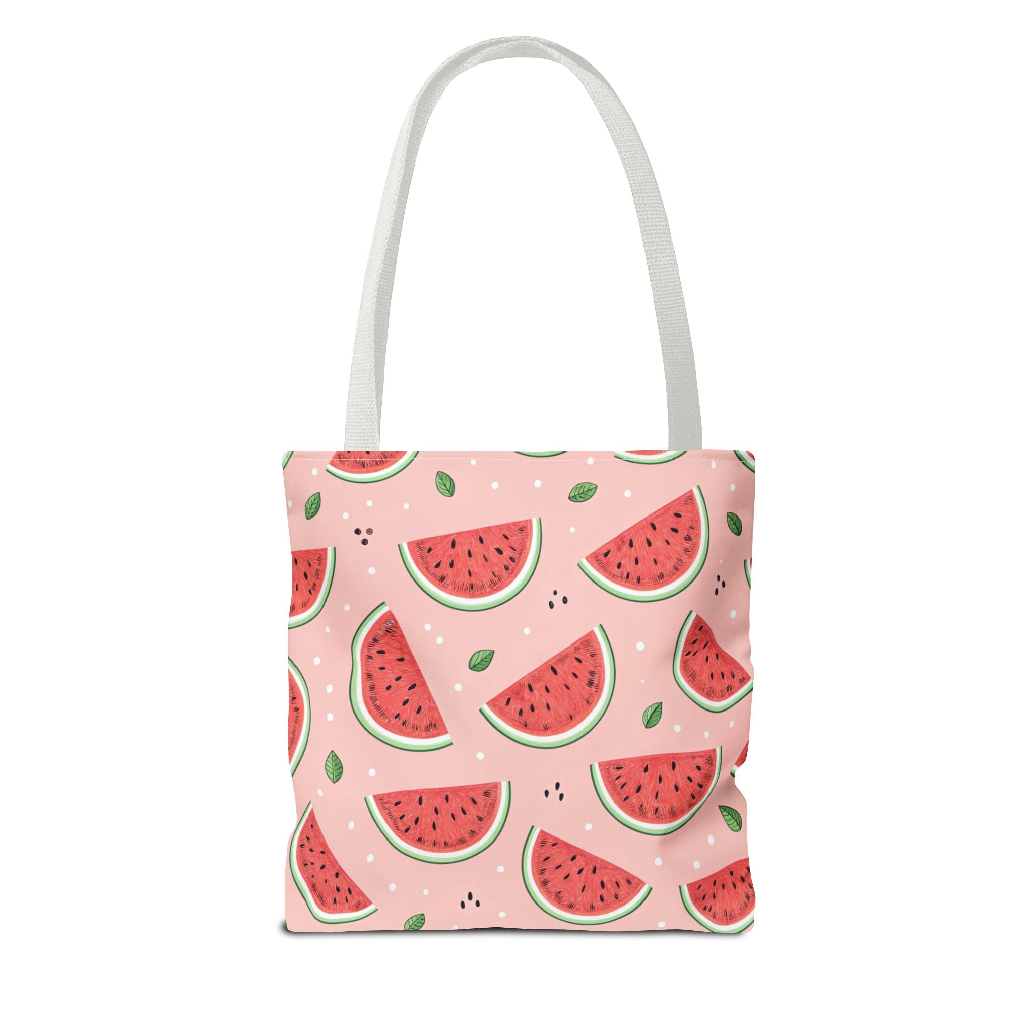 Watermelon Pattern Tote Bag | Pink Summer Fruit Print