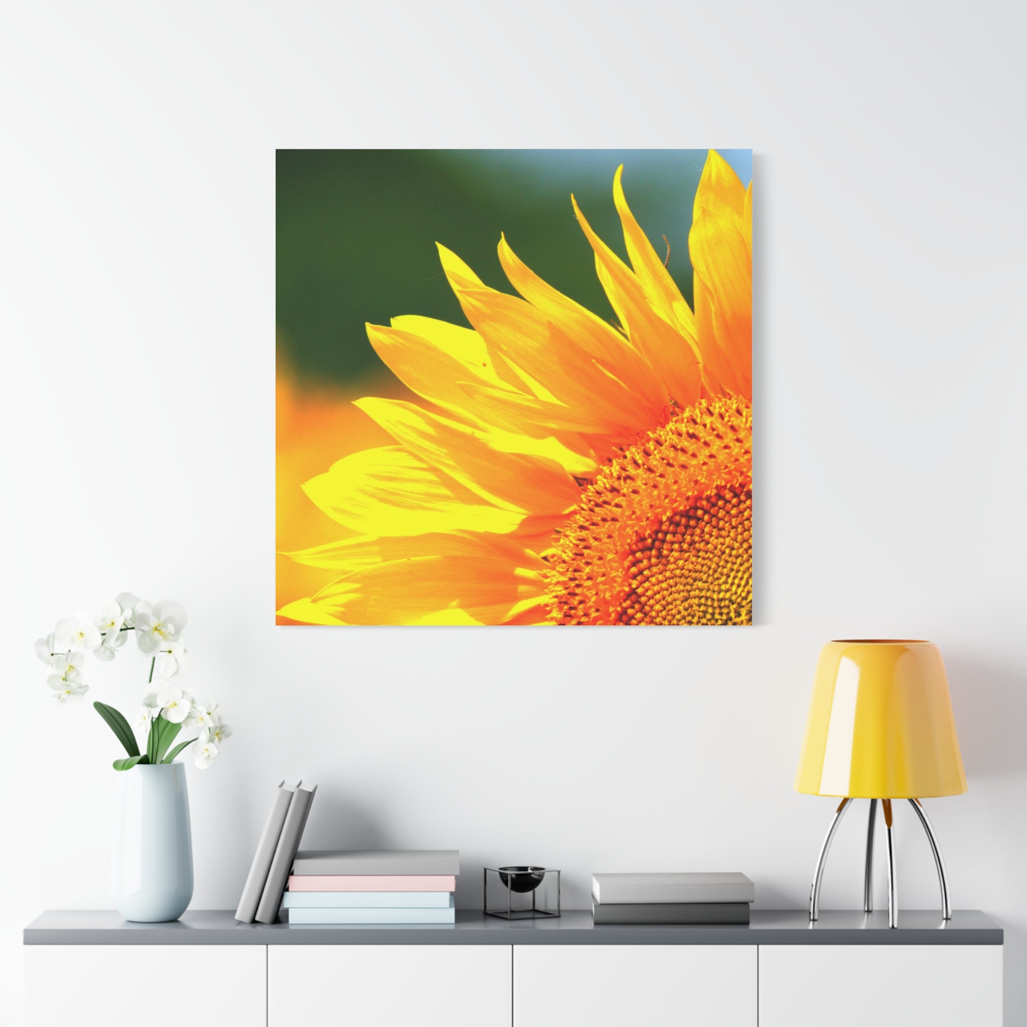 Sunflower Close-Up Matte Canvas