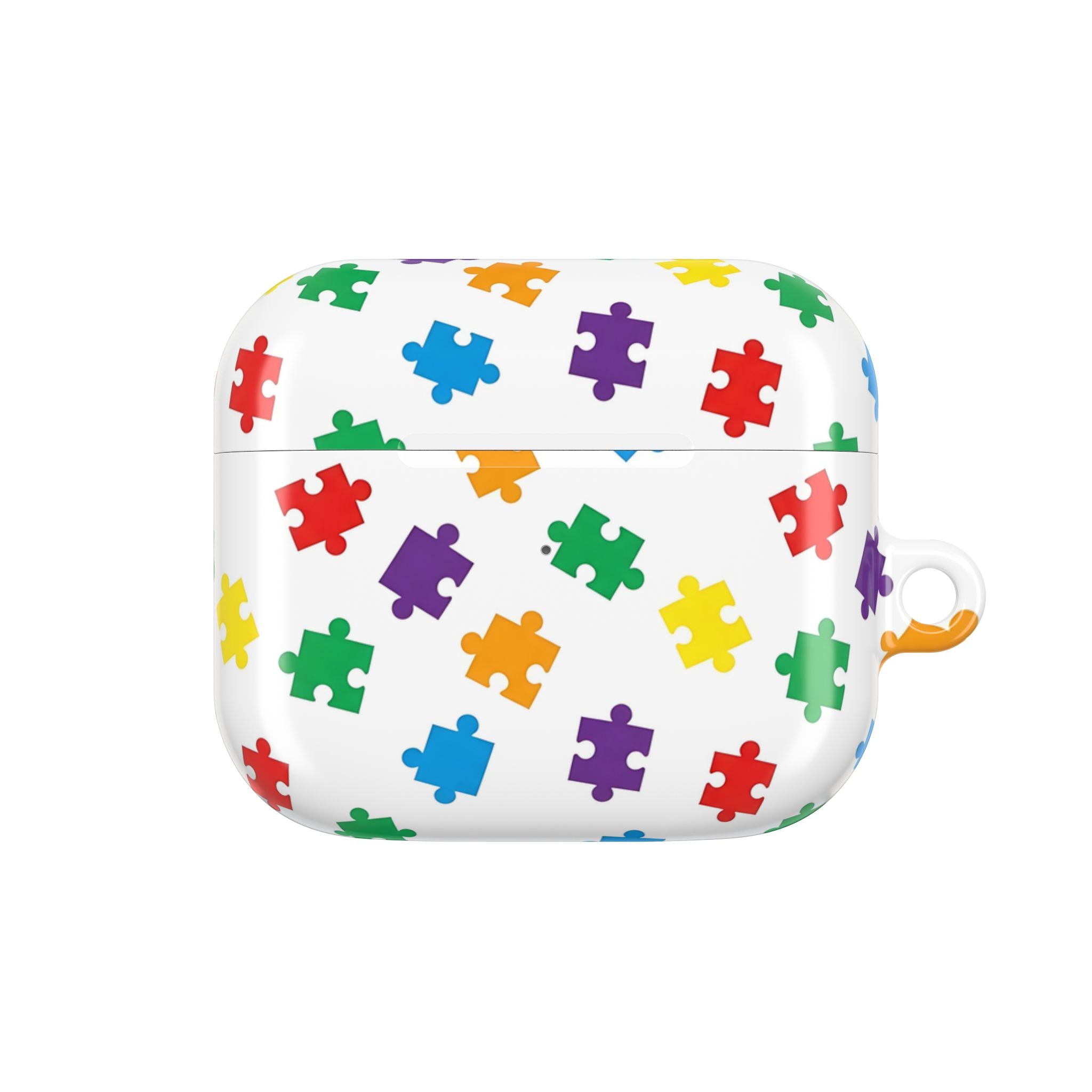 Colorful Puzzle Pieces AirPod Case | Rainbow Puzzle Pattern