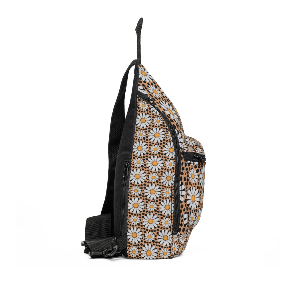 Daisy Pattern Sling Bag | Retro Floral Crossbody