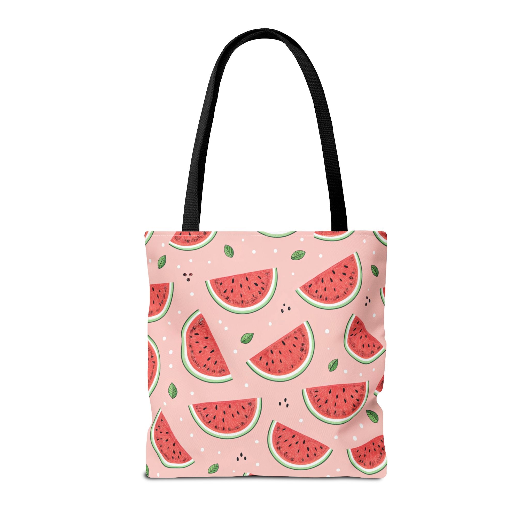 Watermelon Pattern Tote Bag | Pink Summer Fruit Print