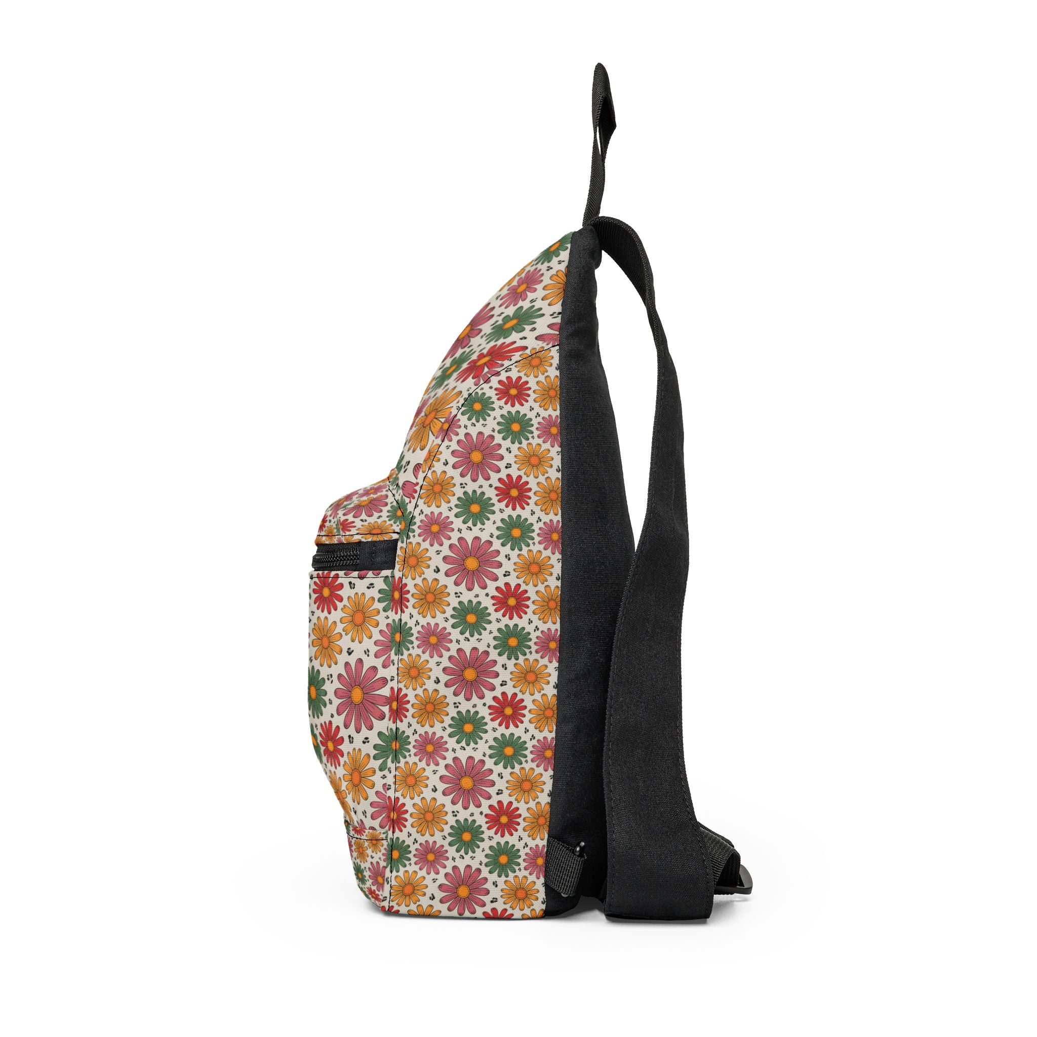 Retro Daisy Pattern Sling Bag | Floral Boho Crossbody