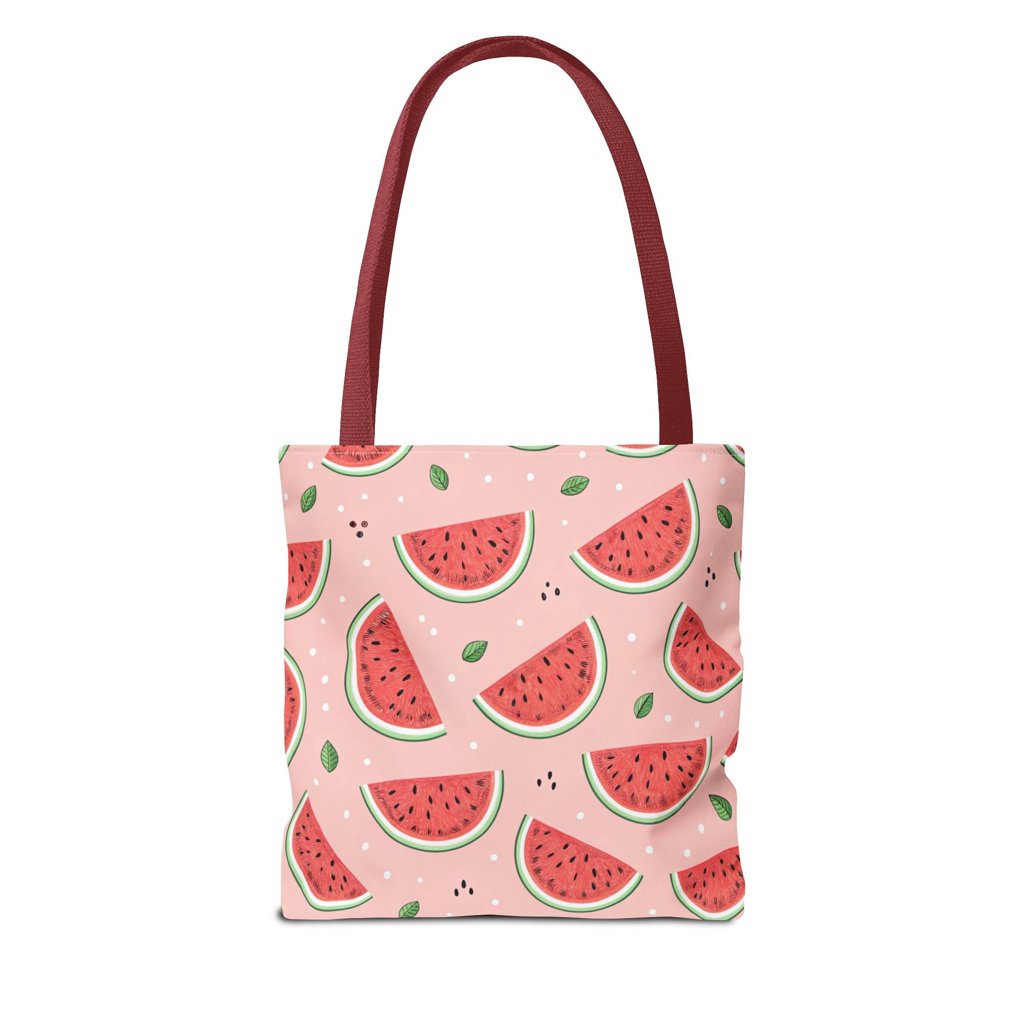 Watermelon Pattern Tote Bag | Pink Summer Fruit Print