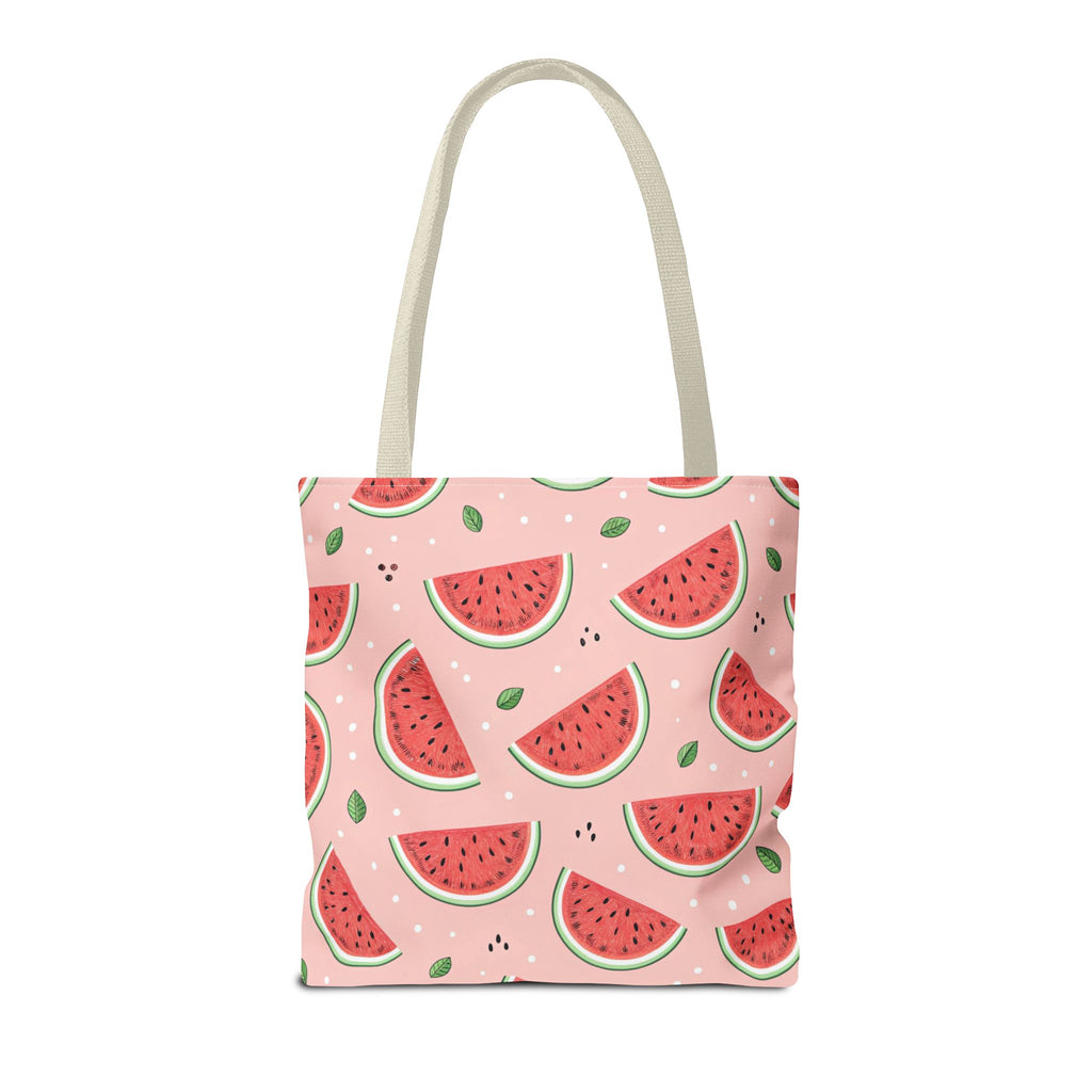 Watermelon Pattern Tote Bag | Pink Summer Fruit Print