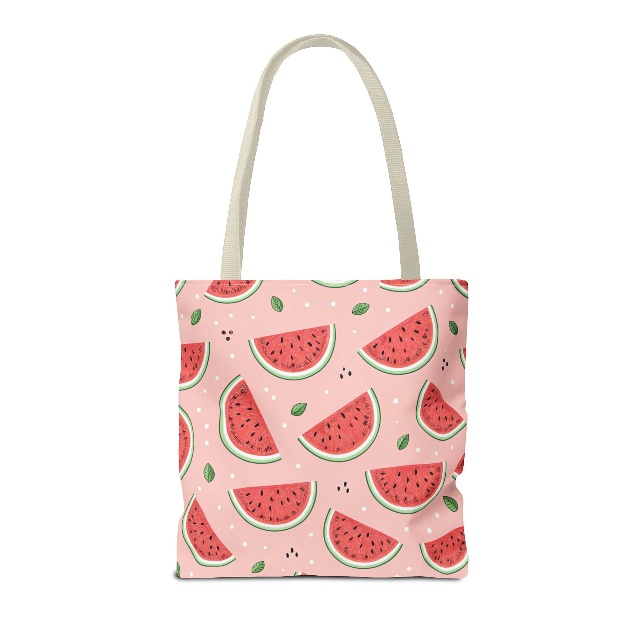 Watermelon Pattern Tote Bag | Pink Summer Fruit Print