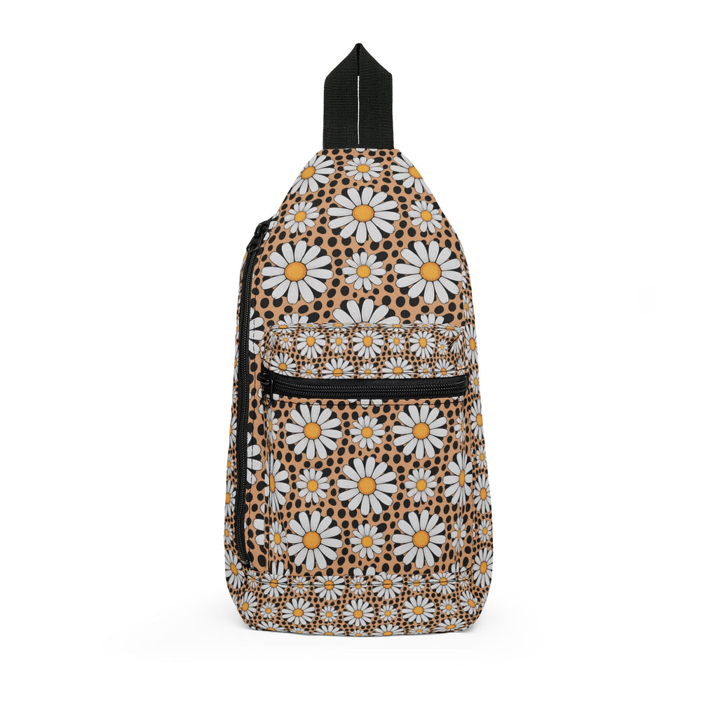 Daisy Pattern Sling Bag | Retro Floral Crossbody