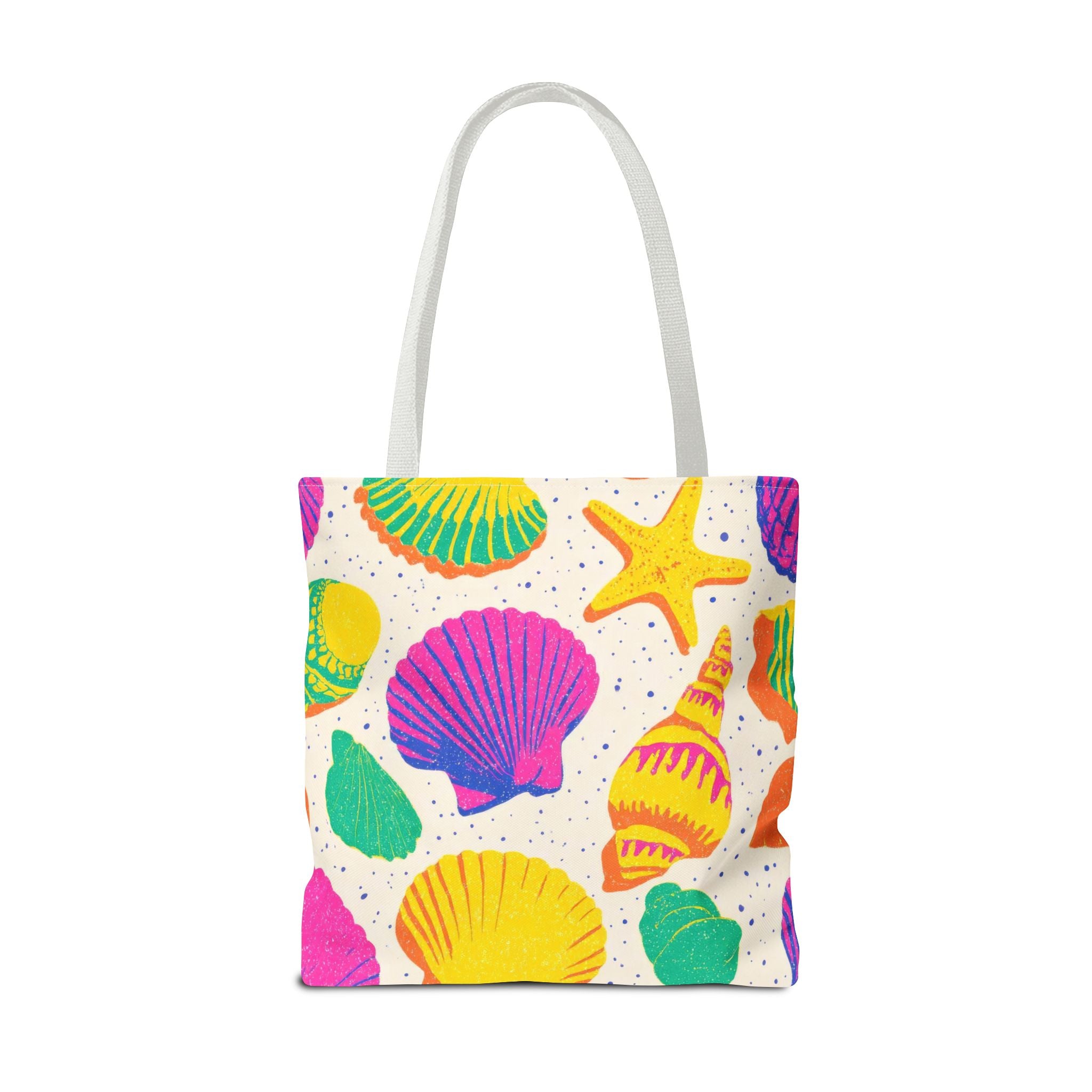 Colorful Seashell Pattern Tote | Beach Shells Summer Print