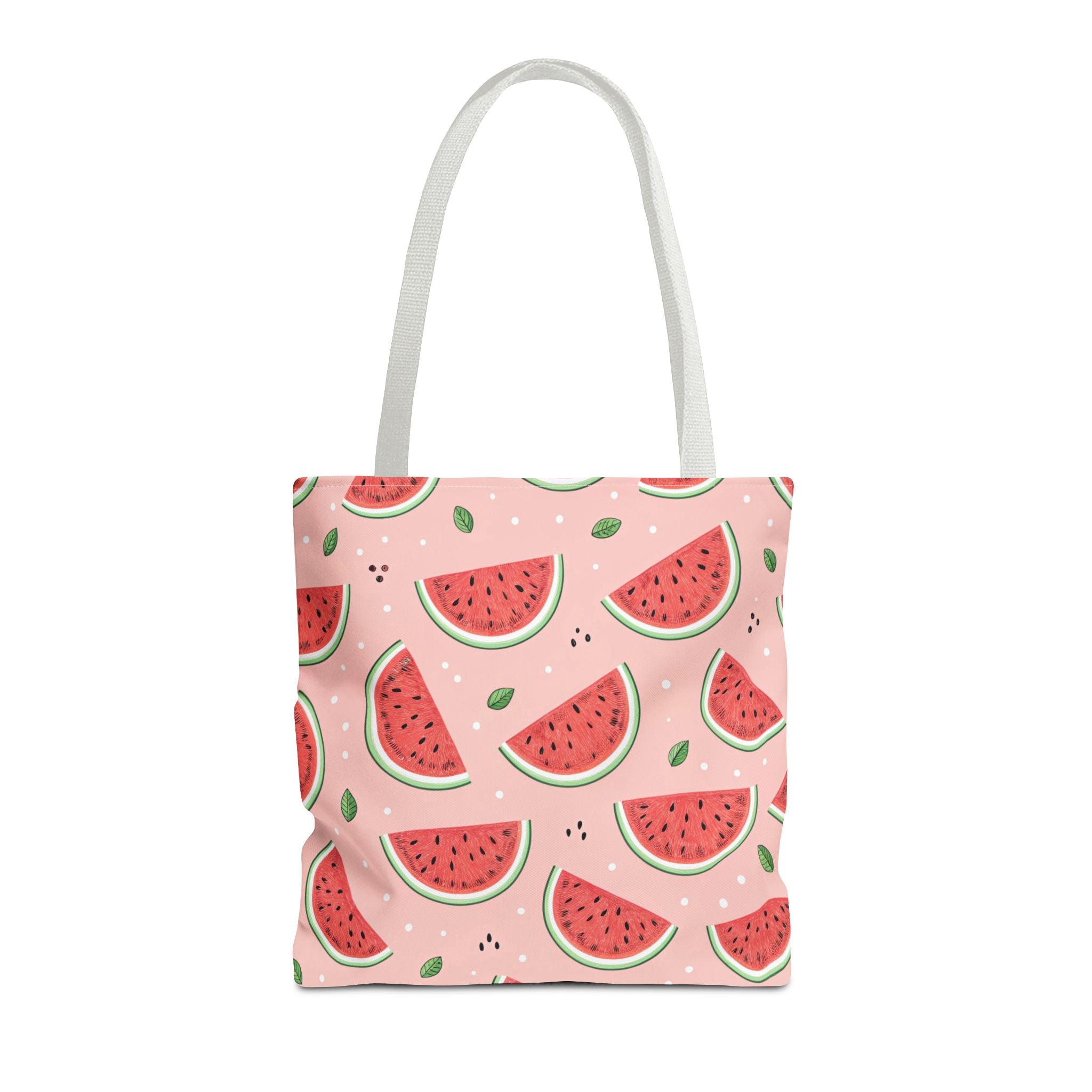 Watermelon Pattern Tote Bag | Pink Summer Fruit Print