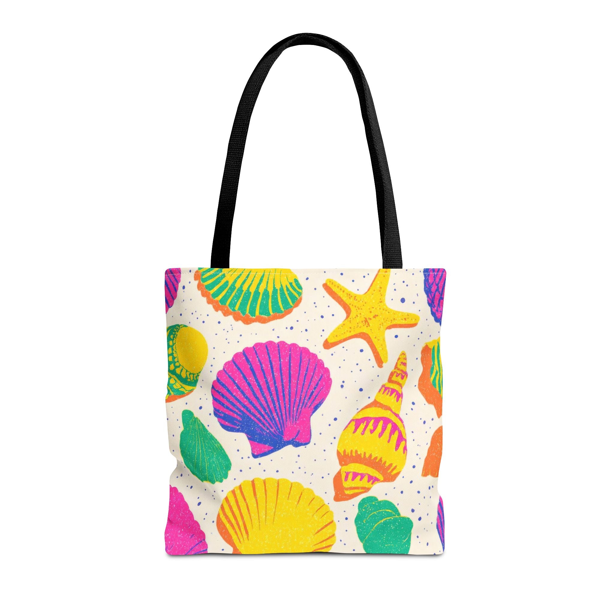 Colorful Seashell Pattern Tote | Beach Shells Summer Print