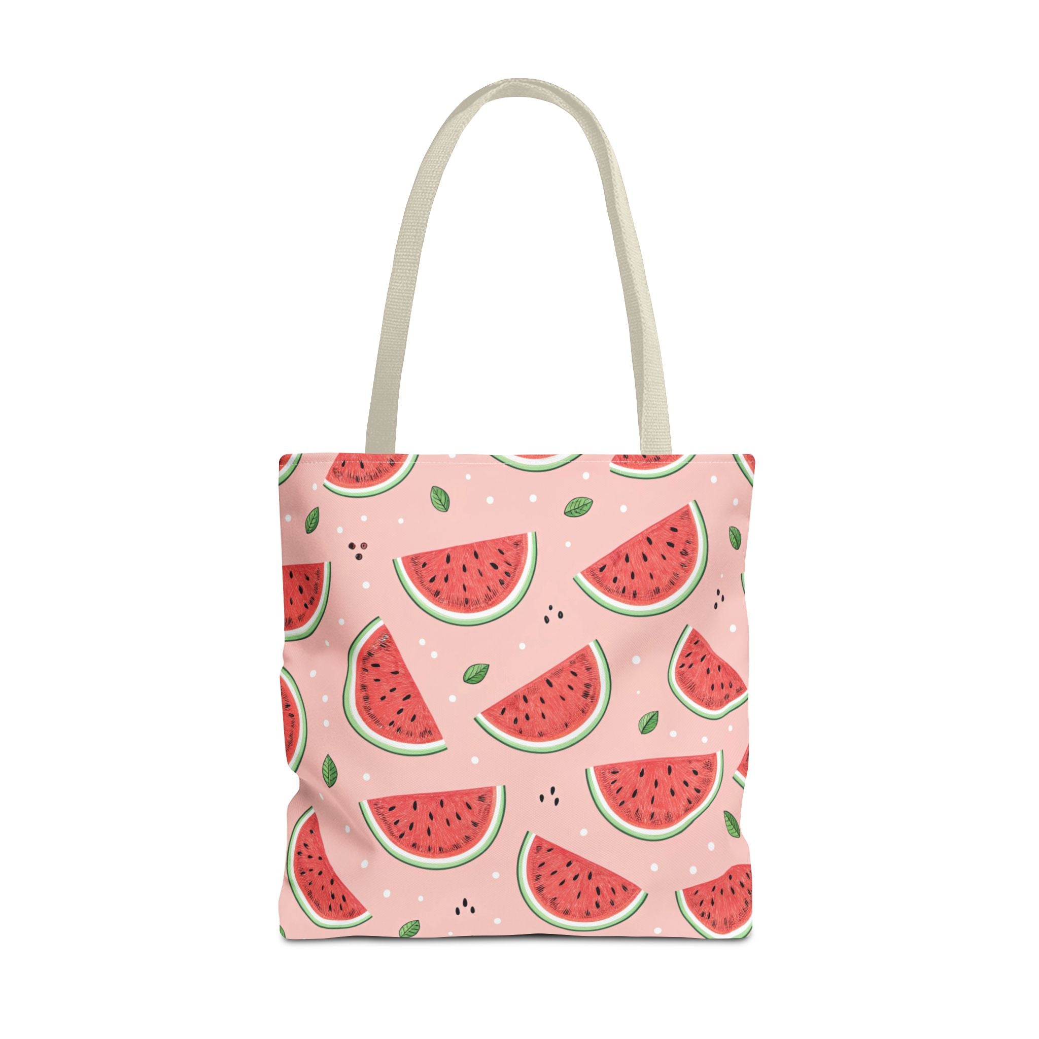 Watermelon Pattern Tote Bag | Pink Summer Fruit Print