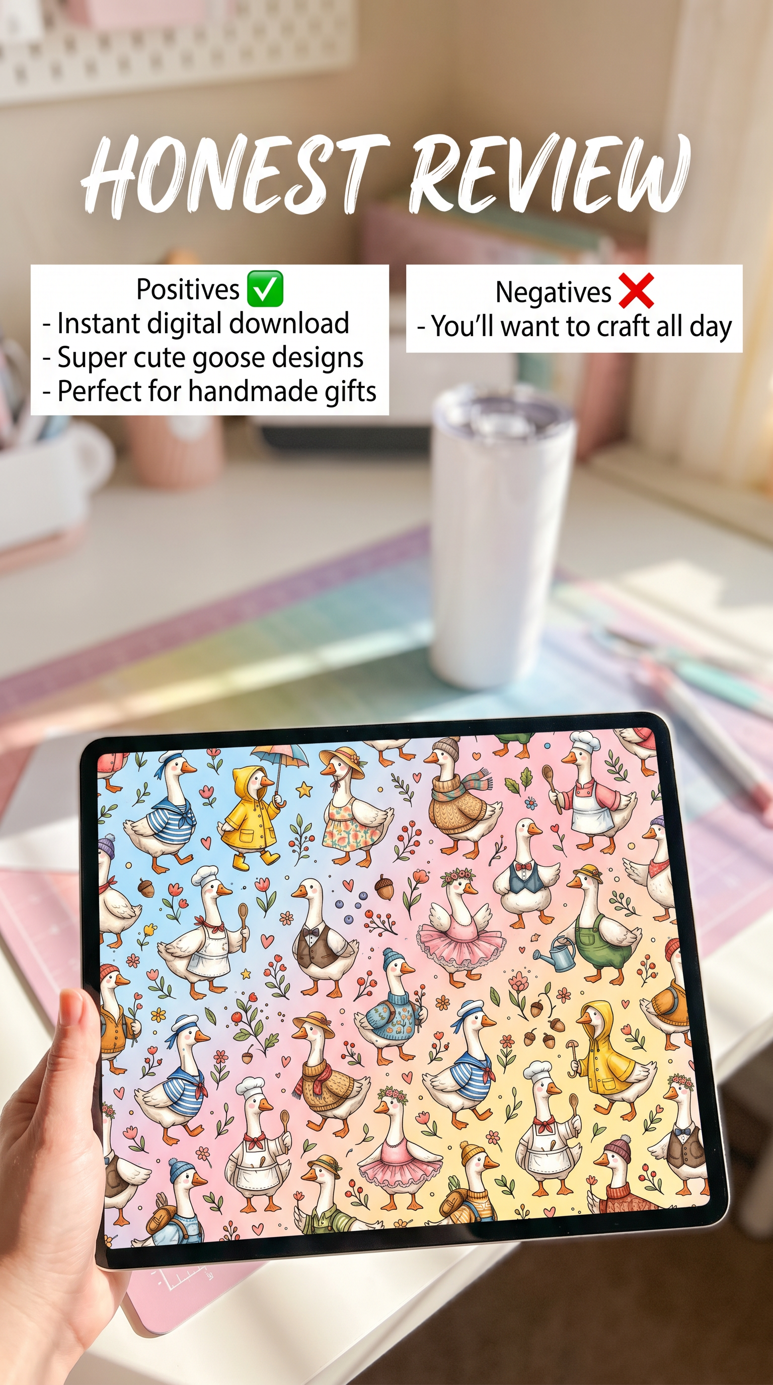 Silly Ducks Digital File Tumbler Wrap for Sublimation