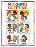Morning Greet Choice Chart Poster for Preschool